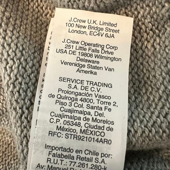 J. Crew Fair Isle Crew Neck Cotton Sweater Pink Gray Perfect Condition Size L - Picture 10 of 11